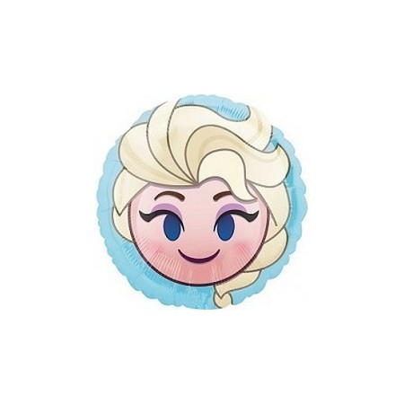 Palloncino Mylar Mini Shape 22 cm. Frozen Elsa Emoji