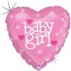 Palloncino Mylar Mini Shape 22 cm. Girl - Baby Girl Prismatic
