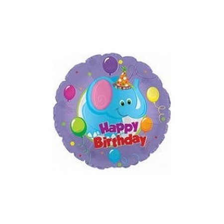 Palloncino Mylar Mini Shape 22 cm. Happy Birthday Day Party Elephant