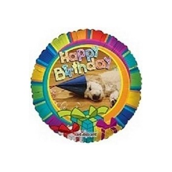 Palloncino Mylar Mini Shape 22 cm. Happy Birthday Dog