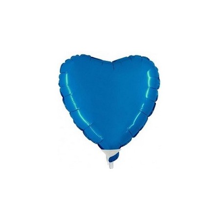 Palloncino Mylar Mini Shape 23 cm. Cuore Blu