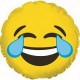 Palloncino Mylar Mini Shape 23 cm. Emoticon Tears of Joy