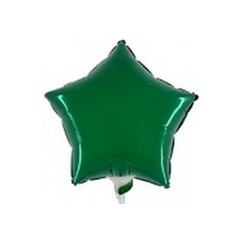 Palloncino Mylar Mini Shape 23 cm. Stella Verde Scuro