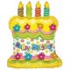 Palloncino Mylar Mini Shape 30 cm. Birthday Cake