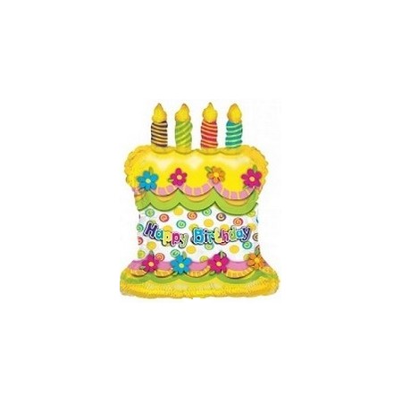 Palloncino Mylar Mini Shape 30 cm. Birthday Cake