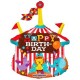 Palloncino Mylar Mini Shape 35 cm. Circus Happy Birthday