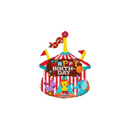 Palloncino Mylar Mini Shape 35 cm. Circus Happy Birthday