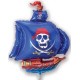 Palloncino Mylar Mini Shape 35 cm. Only Blue Pirate Ship  