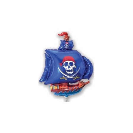 Palloncino Mylar Mini Shape 35 cm. Only Blue Pirate Ship  