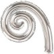 Palloncino Mylar Mini Shape 35 cm. Spirale Argento