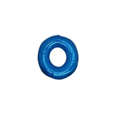 Palloncino Mylar Numero Micro 0 - Blu - 17 cm.