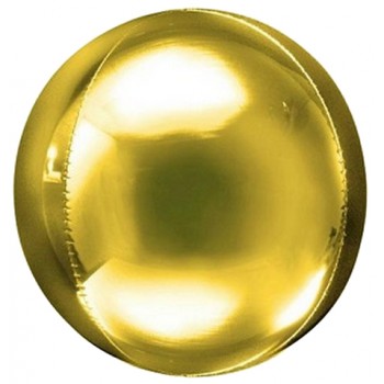 Palloncino Mylar Sfera 38 cm. Oro