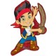 Palloncino Mylar Super Shape 78 cm. Jake And The Never Land Pirates