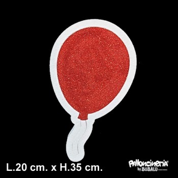 Sagoma palloncino glitter o colore personalizzabile profondità 5 cm. max - L.20 cm. max - H.35 cm.