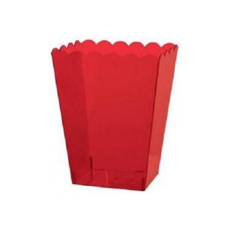 Vaschetta Plastica Rossa - 14 x 11 x 15 cm.