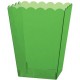 Vaschetta Plastica Verde Acido - 14 x 11 x 15 cm.
