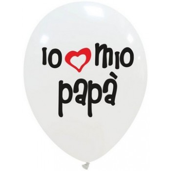Palloncino in Lattice Rotondo 30 cm. Stampa Ti Amo Papà