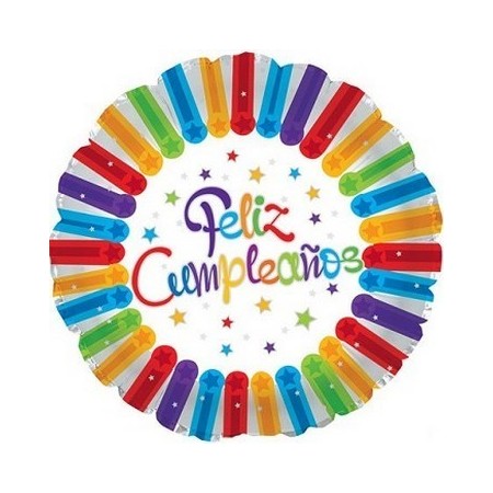Palloncino Mylar 45 cm. Feliz Cumpleaños Bright Stars &nbsp;