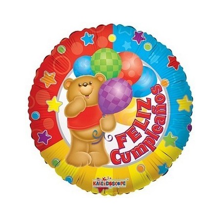 Palloncino Mylar 45 cm. Feliz Cumpleaños Tenga Con Globos