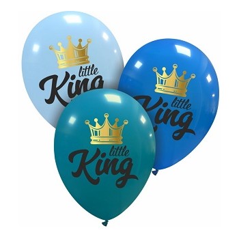 Palloncino in Lattice Rotondo 30 cm. Stampa Little King