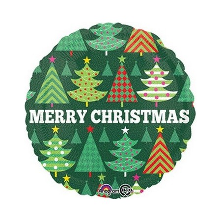 Palloncino Mylar 45 cm. Decorative Christmas Trees