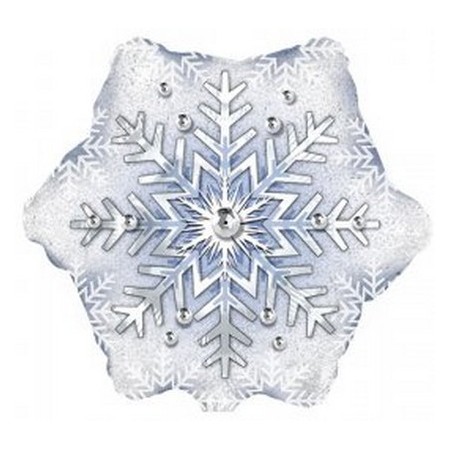 Palloncino Mylar 45 cm. Prism Pattern Snowflake