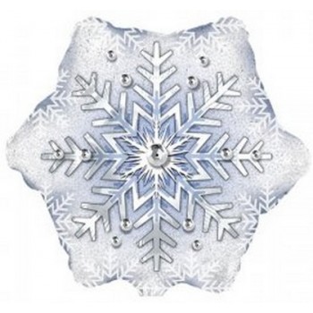 Palloncino Mylar 45 cm. Prism Pattern Snowflake