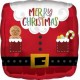 Palloncino Mylar 45 cm. Santa Square