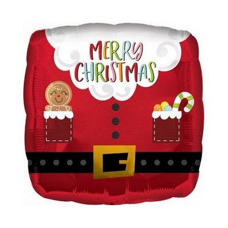 Palloncino Mylar 45 cm. Santa Square