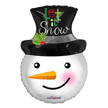 Palloncino Mylar 45 cm. Snowman Shape