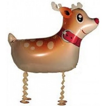 Palloncino Mylar Jumbo Walker 64 cm. Renna Natale