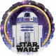 Palloncino Mylar 45 cm. Star Wars Galaxy R2-D2