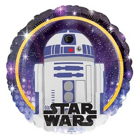 Palloncino Mylar 45 cm. Star Wars Galaxy R2-D2