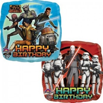 Palloncino Mylar 45 cm. Star Wars Rebels Birthday &nbsp;