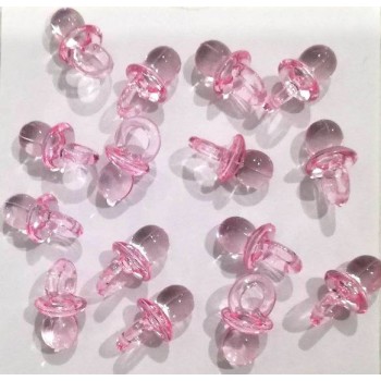 Ciuccio Rosa Baby Shower x 24