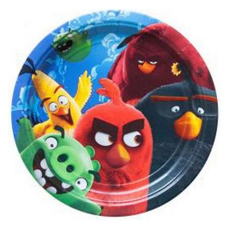 Coordinato Angry Birds - Piatto Carta 18 cm. - 8 pz.