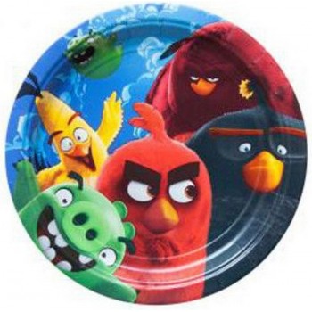 Coordinato Angry Birds - Piatto Carta 18 cm. - 8 pz.