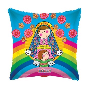Palloncino Mylar 45 cm. Virgencita plis cuidame mucho