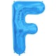Palloncino Mylar Lettera Maxi F - 86 cm. Blu