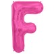 Palloncino Mylar Lettera Maxi F - 86 cm. Fucsia