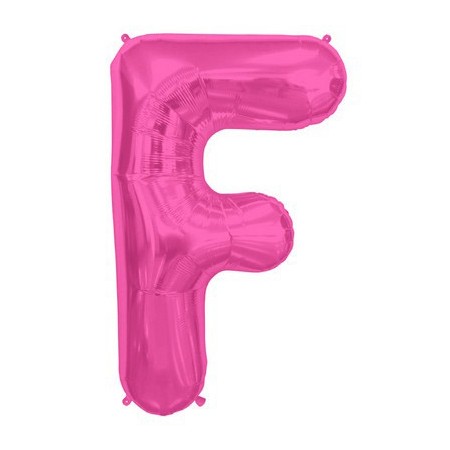 Palloncino Mylar Lettera Maxi F - 86 cm. Fucsia