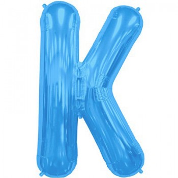 Palloncino Mylar Lettera Maxi K - 86 cm. Blu