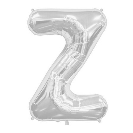 Palloncino Mylar Lettera Maxi Z - 86 cm. Argento