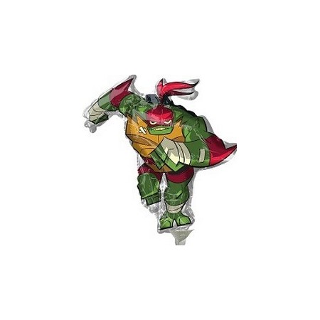 Palloncino Mylar Mini Shape Tartarughe Ninja Rise of Teenage Mutant - 22 cm.