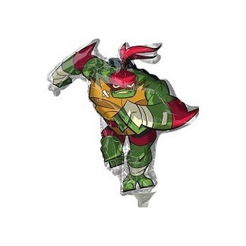 Palloncino Mylar Mini Shape Tartarughe Ninja Rise of Teenage Mutant - 22 cm.