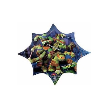 Palloncino Mylar Mini Shape Tartarughe Ninja Teenage Mutant - 22 cm.